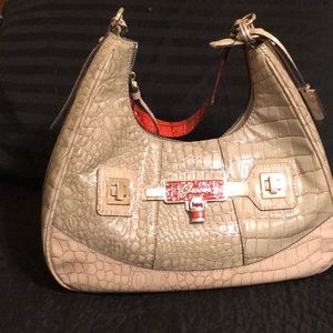 Taupe and Gray Guess Bag